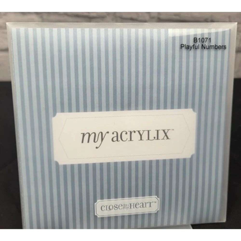 Close To My Heart My Acrylix Playful Numbers B1071 Stamps Cling